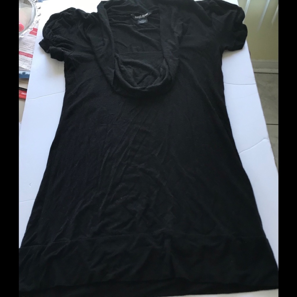 🤩2/$25 GUESS puffy sleeves Fitted stretch Top S